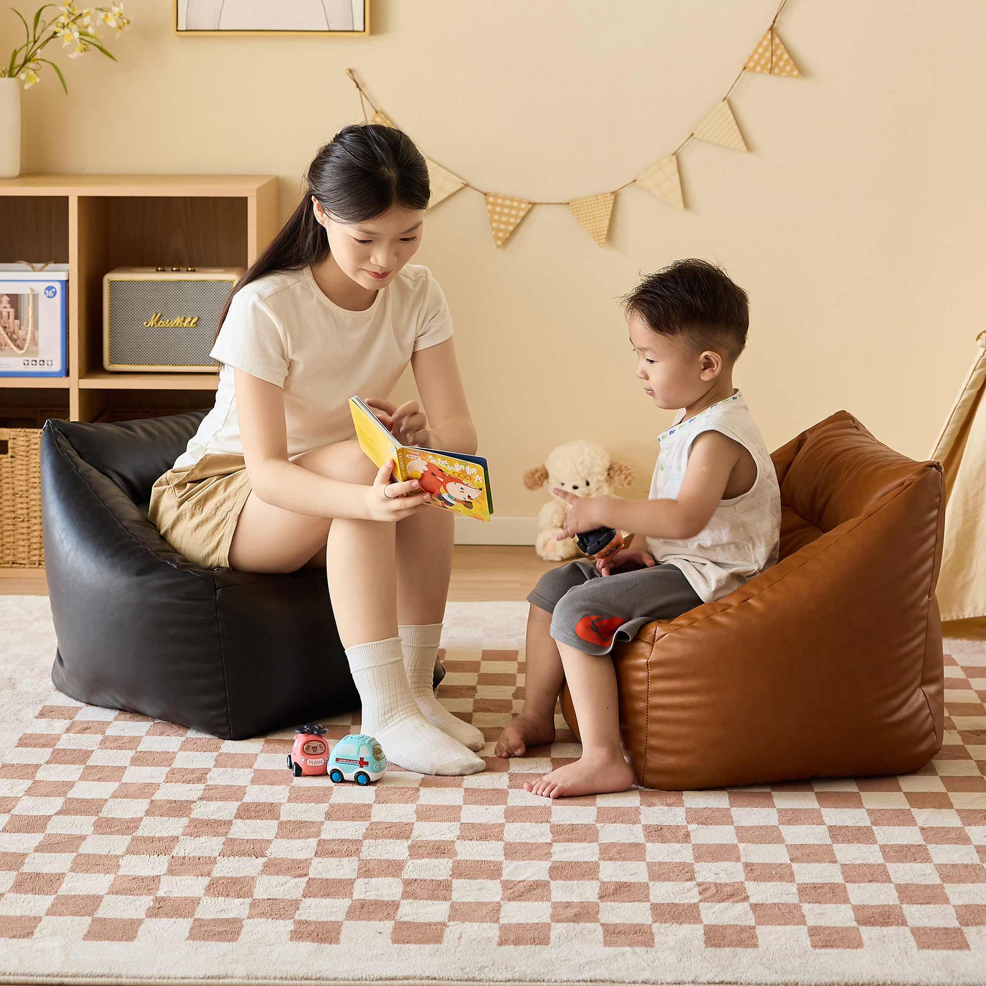 儿童单人懒人休闲小沙发