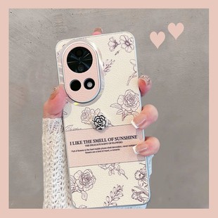 适用于华为nova13手机壳nowa12pro新款 女n12ultra玫瑰花novo12u全包防摔nava创意n13高级感navo系列note12por