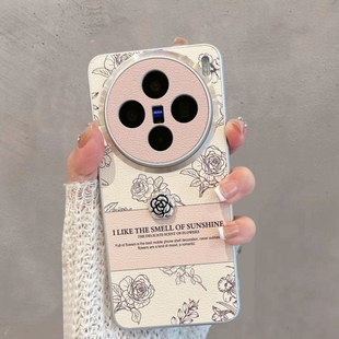 适用于vivox200手机壳x200pro新款 女x200s创意promini玫瑰花vivix步步高vovox全包防摔vovix高级感vox叉ultra