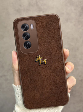 适用于opporeno12手机壳0pp0reno12pro新款pjv110简约pjw110马年oppor12por全包防摔opopreno创意中国风reon