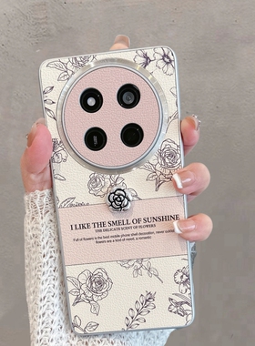 适用于华为荣耀x60pro手机壳新款女brp一an00玫瑰花x6opro全包防摔叉60xpro曲屏brpan高级感anoo时尚创意pr0