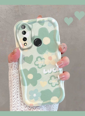 适用于华为畅享10plus手机壳小清新绿色stk一al00畅想花朵stkal新款女畅亨10p荣耀stkaloo全包防摔tl软壳aloo