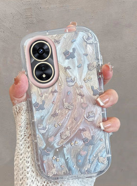 适用于oppoa58手机壳a1活力版a1x新款女0pp0a58x5g创意phj110可爱opa585g oppa猫咪poopa全包防摔a85x opooa