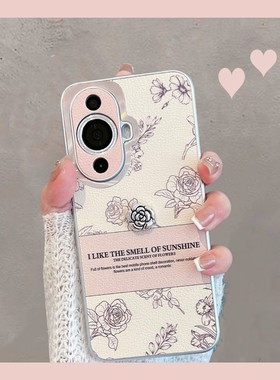 适用于华为nova11手机壳nowa11pro新款女ultra玫瑰花nava12活力版novo全包防摔n11高级感note时尚navo创意por