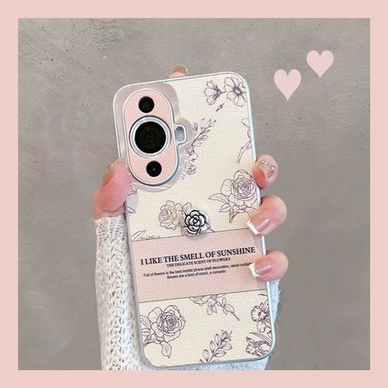 适用于华为nova11手机壳nowa11pro新款女ultra玫瑰花nava12活力版novo全包防摔n11高级感note时尚navo创意por