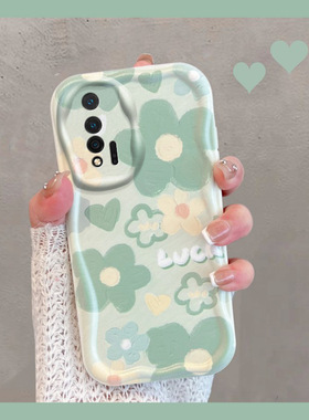 适用华为nova6手机壳小清新wlz一an00绿色5g版novo65g花朵n6新款na6女nowa全包note6防摔nava软壳navo六n0va