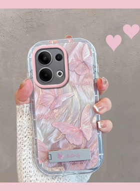 适用于opporeno13手机壳reno13pro新款pkm110女pkk小清新oppor13p蝴蝶opopreno全包防摔opporeon高级感简约