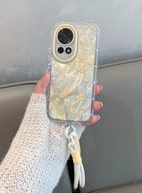 适用于华为nova13手机壳novo12pro新款女nava12ultra高级感n13小众navo全包防摔nave创意n12por小花朵note12u