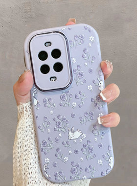 适用于华为nova13pro手机壳紫色mis一al00小清新n13por花朵nave可爱nove兔子navo全包novo防摔note nava n0va