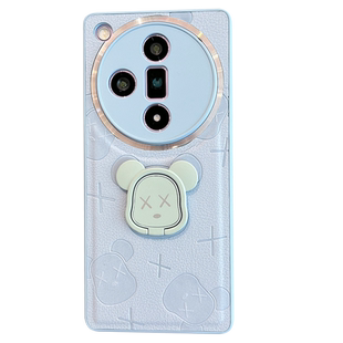 适用于oppofindx7手机壳0pp0find x7ultra新款oppox7小熊opopfindx创意oppofandx带支架fandx全包防摔女opx7u