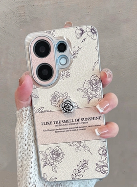 适用于vivos30手机壳s30promini新款女V2464A玫瑰花vovis30全包防摔vos高级感vivis时尚步步高vovos维沃创意