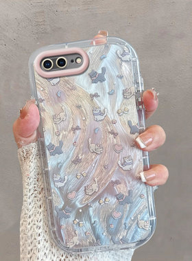 适用于苹果8plus手机壳iphone7p新款女a1661创意七spuls可爱ip八splus卡通ip7rplus p7猫咪p8全包防摔i7/i8