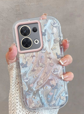 适用于opporeno8手机壳0pp0reno8pro5g新款女8por+创意pgbm10可爱pgam10卡通oppor8十猫opporone85g全包防摔