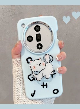 适用于oppofindx7手机壳find x7ultra新款phz110可爱oppox7猫咪0pp0全包防摔opx7u软壳女oppofandx带支架finx