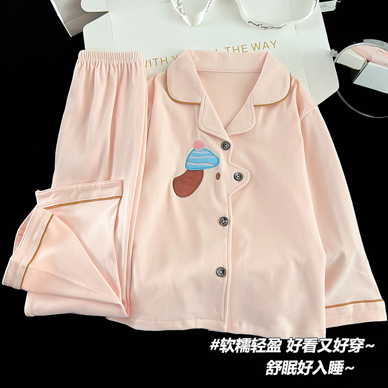 女童德绒睡衣冬季加厚保暖套装2026新款女孩初中生儿童家居服冬款