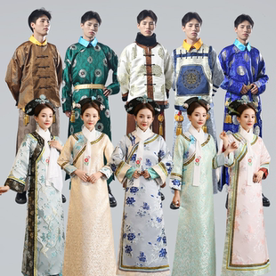 清朝格格古装宫廷满族旗服饰妃子娘娘福晋阿哥王爷少爷演出服出租