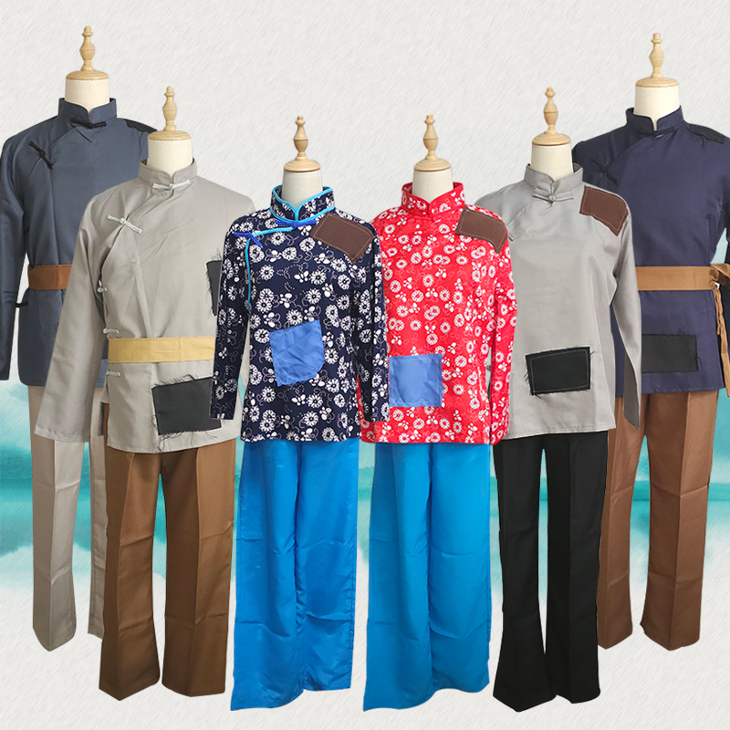 民国穷人百姓难民补丁农民伙计路人乞丐村姑妇老太演出服装出租