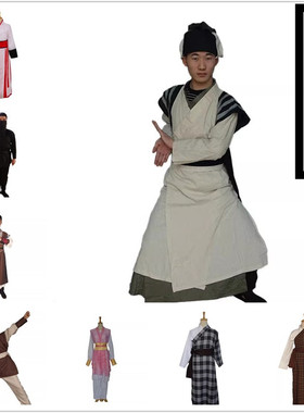 古装大侠客乔峰郭靖黄蓉杨过令狐冲东方不败刺客黑衣人服装出租