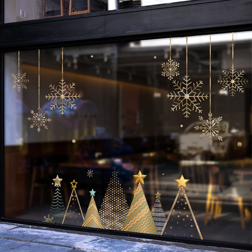 2026场景布置橱窗雪花