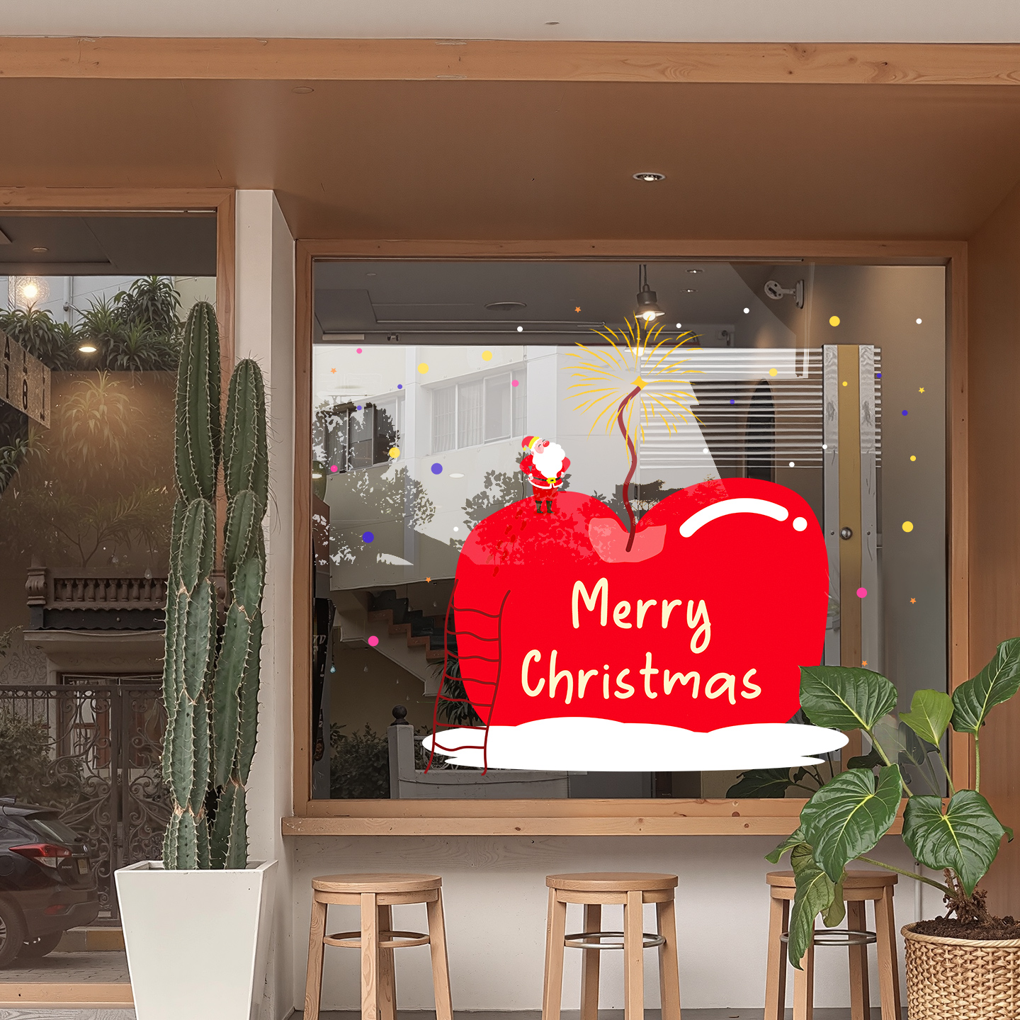 2026圣诞节装饰静电贴纸