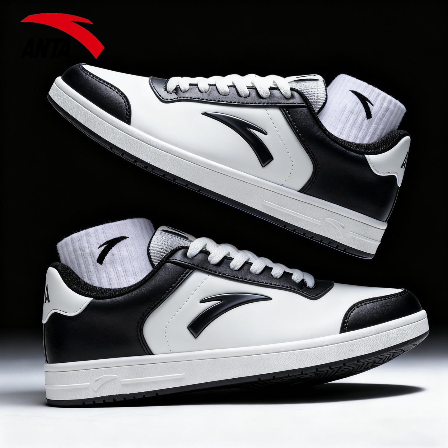 安踏男鞋新款轻便休闲鞋低帮板鞋