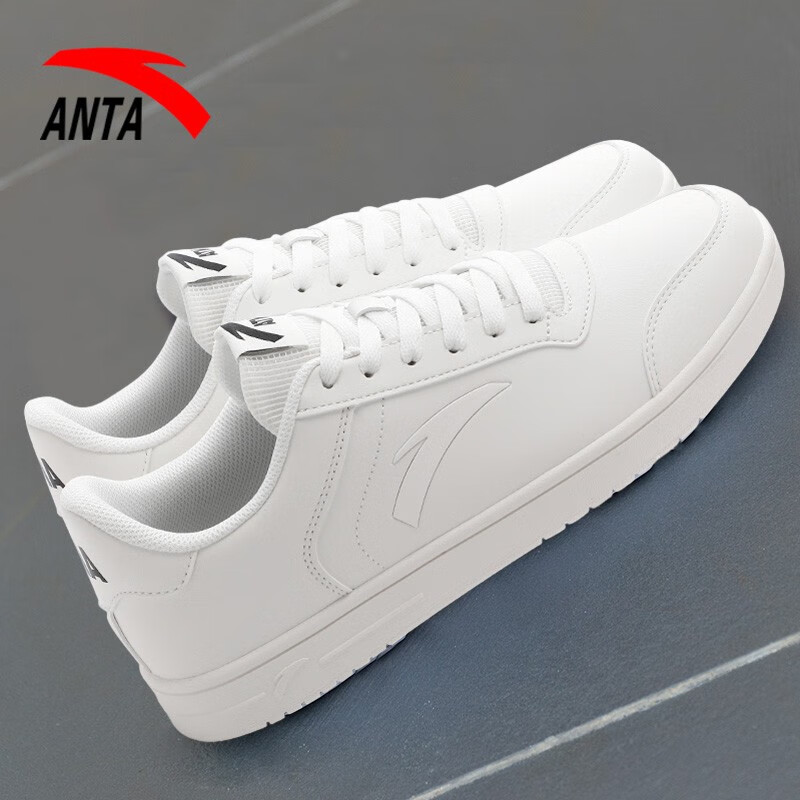 安踏男鞋板鞋秋季新款轻便小白鞋