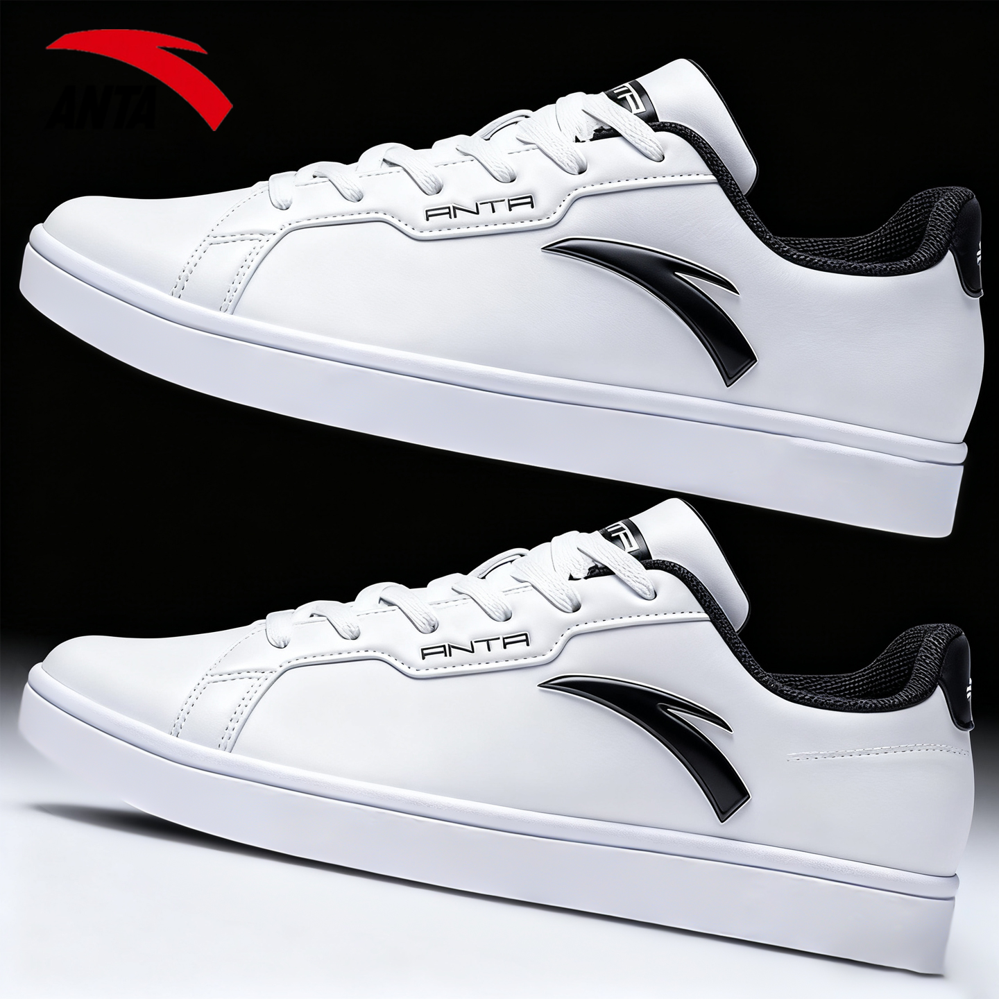 安踏男鞋2025冬季新款青少年板鞋