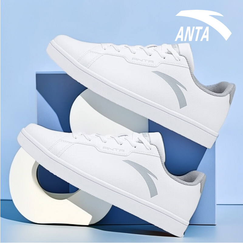 安踏男鞋板鞋2026新款运动鞋男款平板鞋轻便休闲鞋减震透气小白鞋