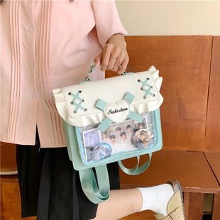 日系简约痛包jk单肩双肩包洋气斜挎日系学生日常通勤上学校园甜包