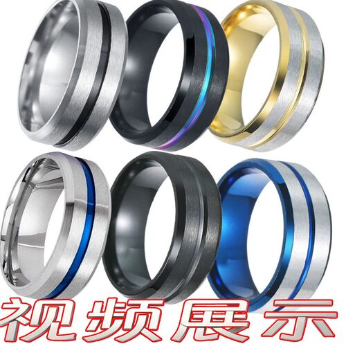 大号13号男式饰品ring不掉色钛钢