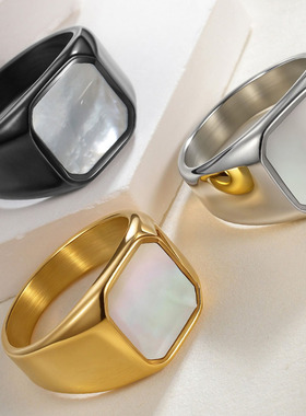 方形首饰欧美百搭手饰ring首饰