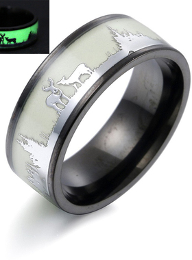 指环圣诞节礼手饰品首饰太钢