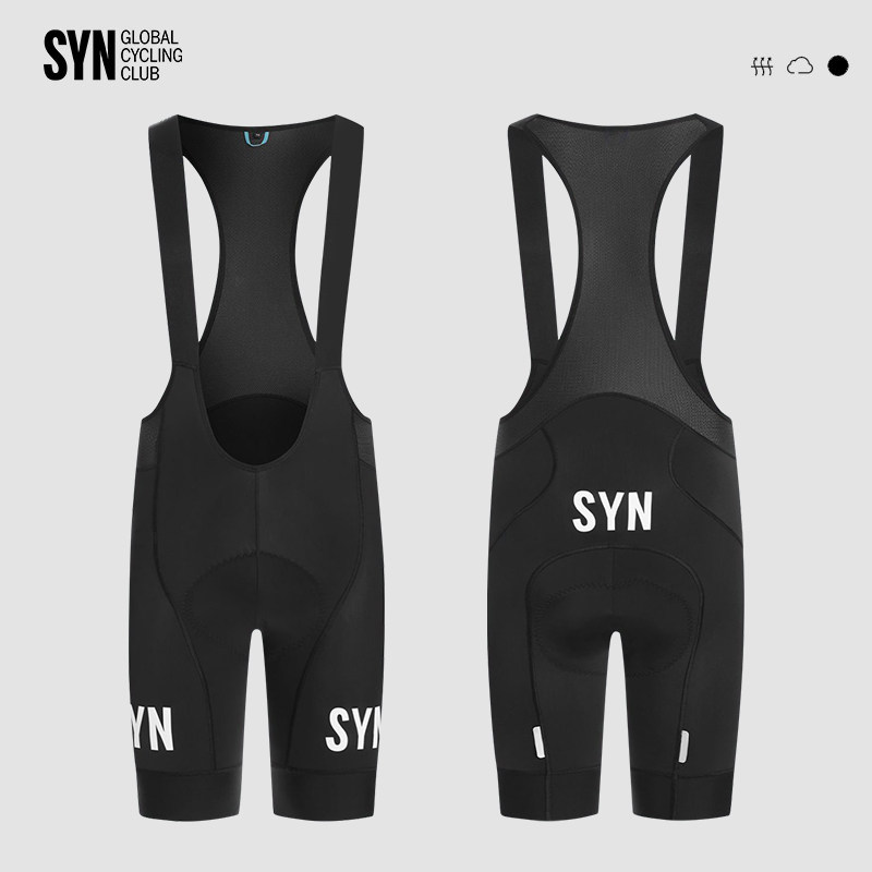 SYN新款骑行背带短裤男款夏季公路自行车高弹减震快干透气骑行裤