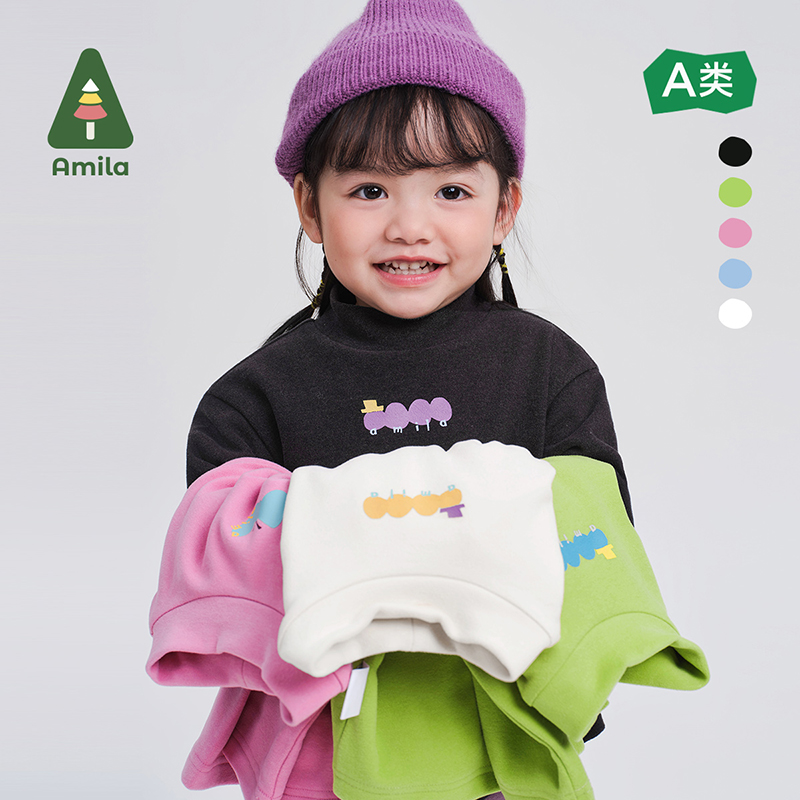 儿童中性净色T恤（套头