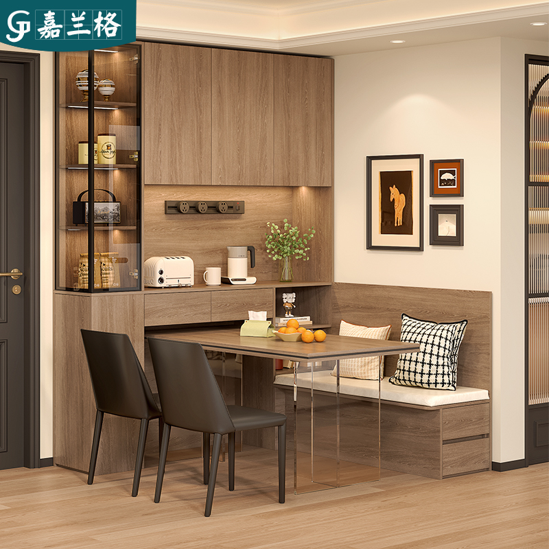 中古风餐边柜靠墙一体