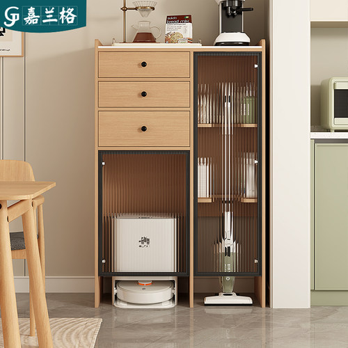 实木扫地机器人置物柜