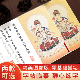 佛说护诸童子陀罗尼经抄经本临摹描红字帖长卷手抄本小楷毛笔软笔钢笔式欧体楷书成人练字帖初学者书法套装