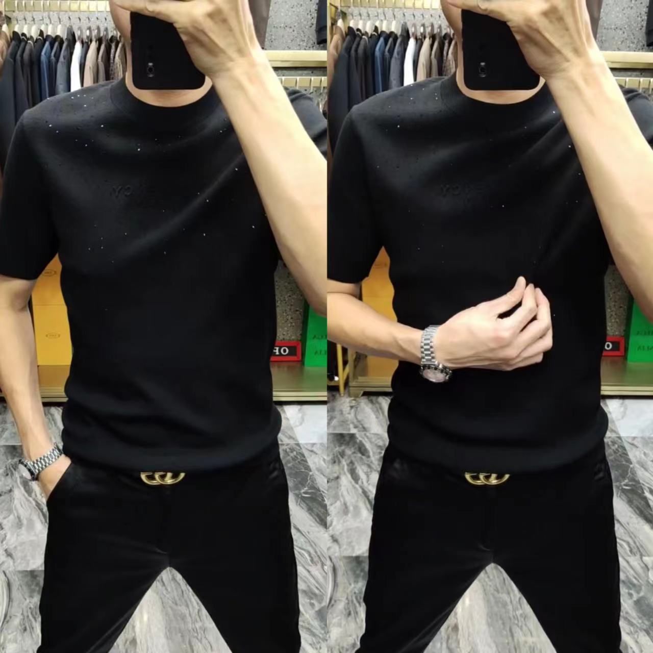 潮流休闲百搭短袖男士T恤打底衫