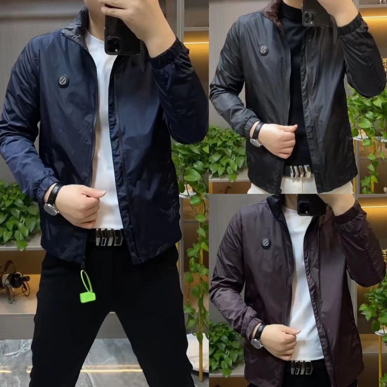 秋季男隐藏帽子宽松夹克防风外套
