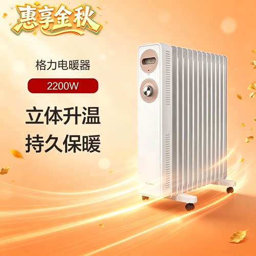 格力13片油汀取暖器家用节能烤火炉油丁电暖气片NDY22-S6022