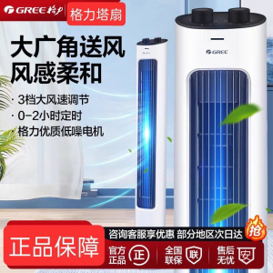 格力塔扇塔式落地扇FL-08X61g电风扇家用轻音立式定时摇头无叶扇