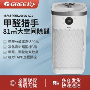 格力分解甲醛空气净化器甲醛猎手大风量除PM2.5二手烟KJ680G-A01