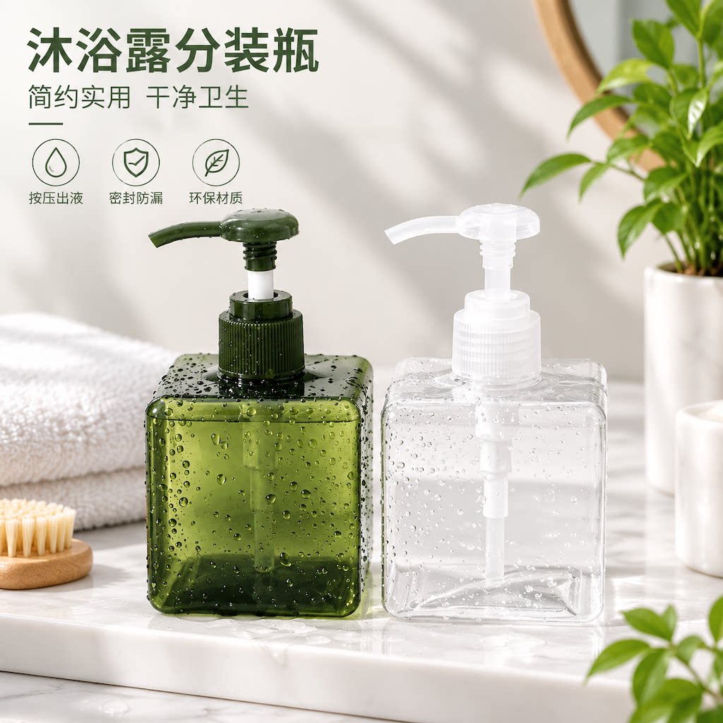 旅行分装瓶挤压按压式化妆品洗发水沐浴露洗手液乳液空瓶子大容量