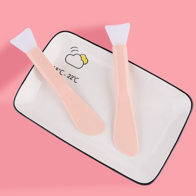 硅胶面膜刷子专用涂抹泥膜专用刷美容院清洁敷脸双头搅拌调膜棒