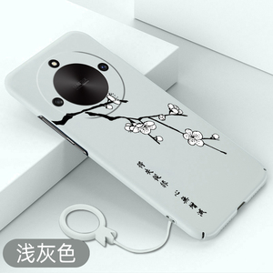 适用荣耀x40手机壳梅花荣耀x40GT全包硬壳honorx40gt竞速版超薄保护套复古风外壳散热壳防摔水墨画创意新款