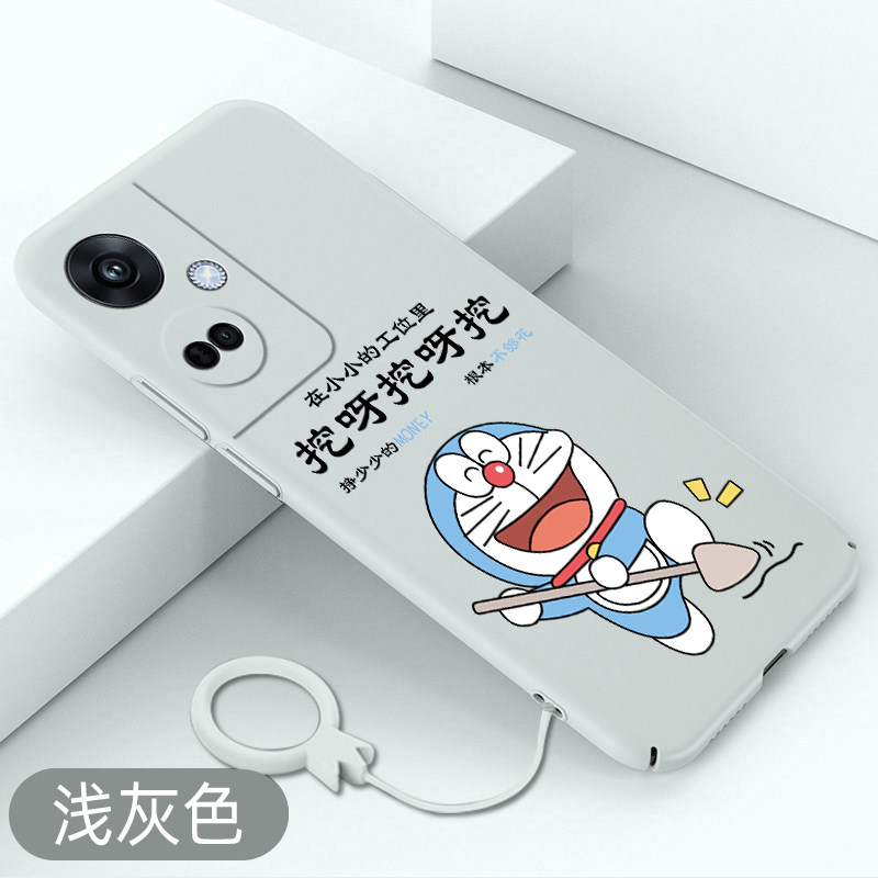 适用oppok11手机壳叮当猫k10Pro卡通全包k9超薄硬壳k7保护套k11x可爱k10防摔新款k9s散热壳机器猫裸机散热壳