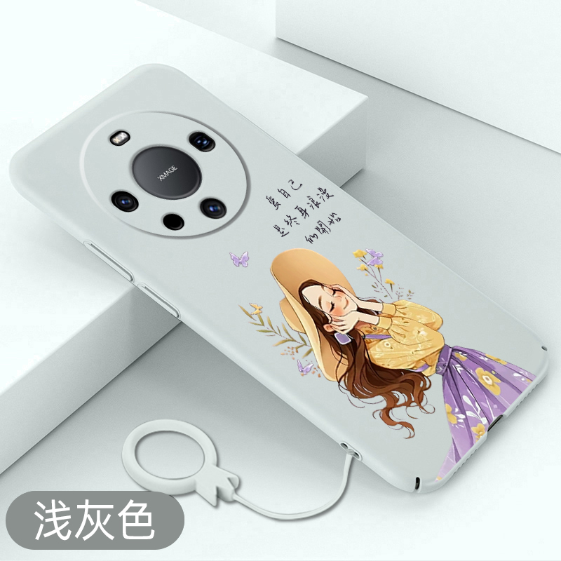 适用于华为mate60手机壳浪漫少女mate60pro超薄保护套mate60pro+全包新款硬壳卡通防摔外壳创意不顶膜高级感