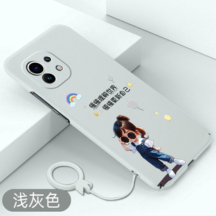 适用于小米11手机壳背带裤女孩小米11pro全包保护套小米11ultra超薄卡通硬壳11青春不顶膜创意防摔高级新款