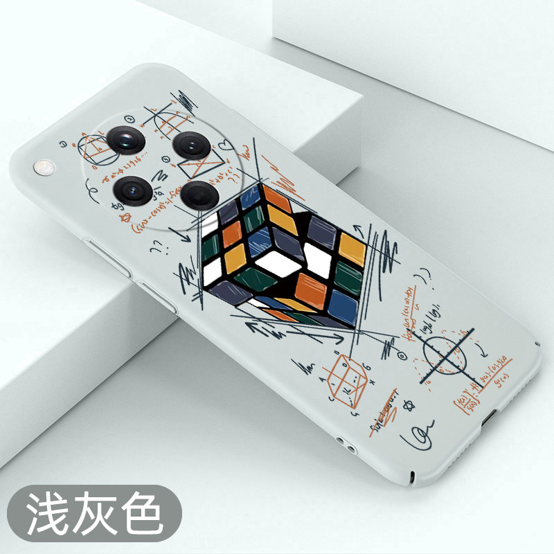 适用oppofindx8手机壳涂鸦魔方findx8pro超薄全包OPPO防摔外壳保护套磨砂硬壳创意裸机手感不顶膜个性散热壳