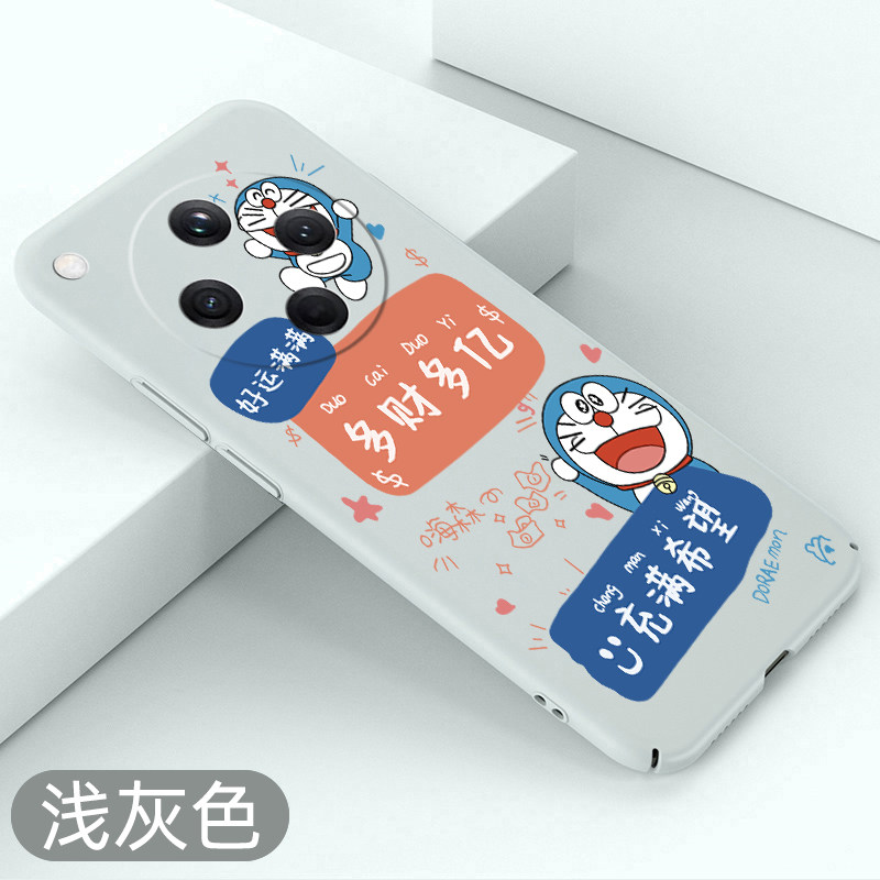 适用oppofindx8手机壳机器猫findx8pro超薄OPPO防摔硬壳卡通全包保护套新款创意磨砂裸机手感不顶膜散热壳